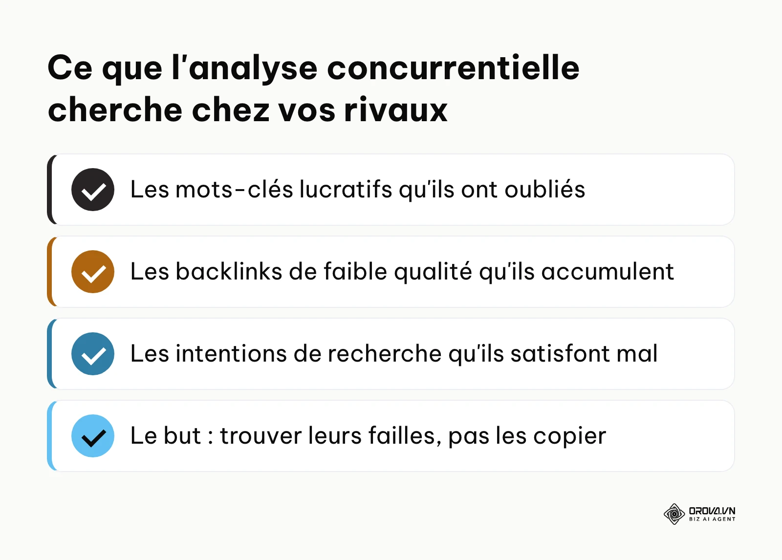 Liste des trois failles à rechercher chez un concurrent SEO