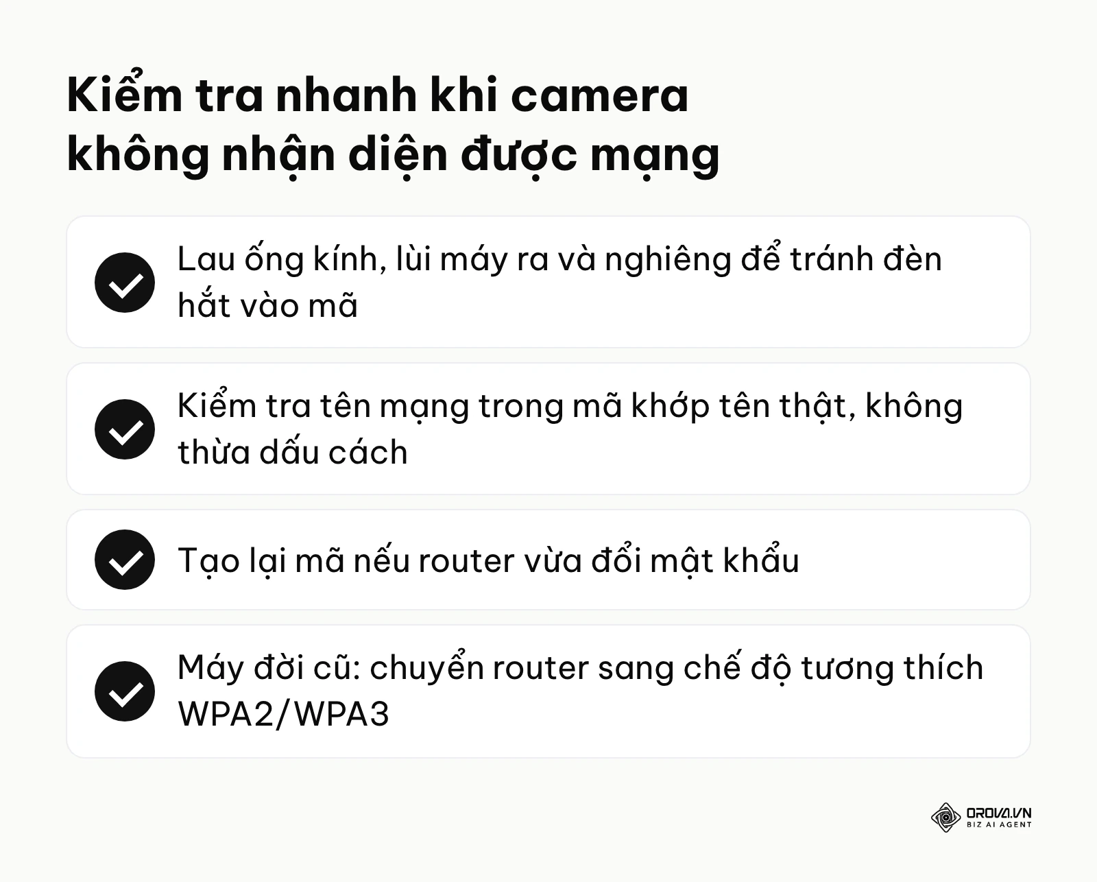 Danh sách các việc cần kiểm tra ngay lập tức khi điện thoại từ chối kết nối dù đã nhận diện được hình ảnh