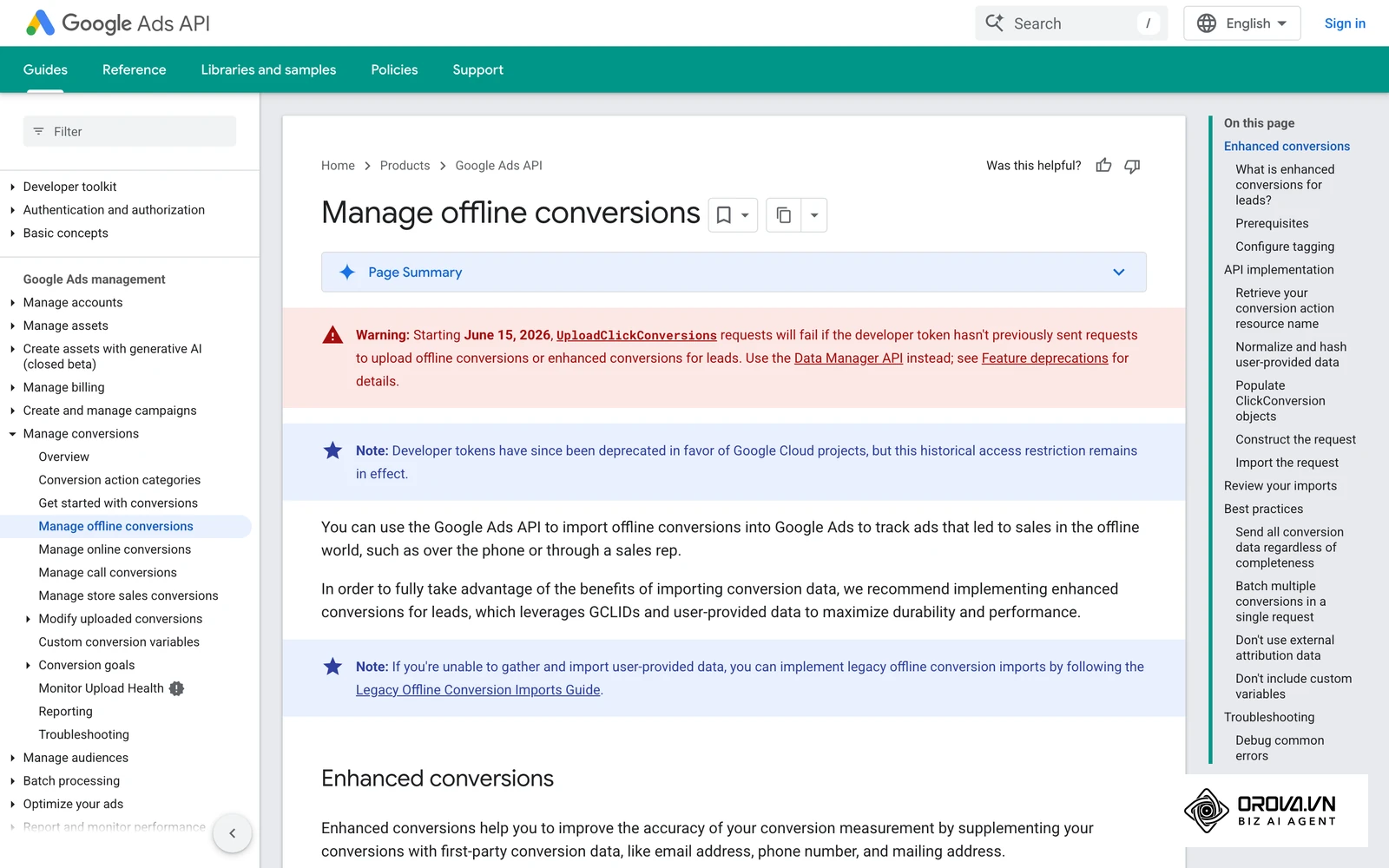 Uploading offline click conversions is how CRM outcomes such as closed deals reach the bidding algorithm.