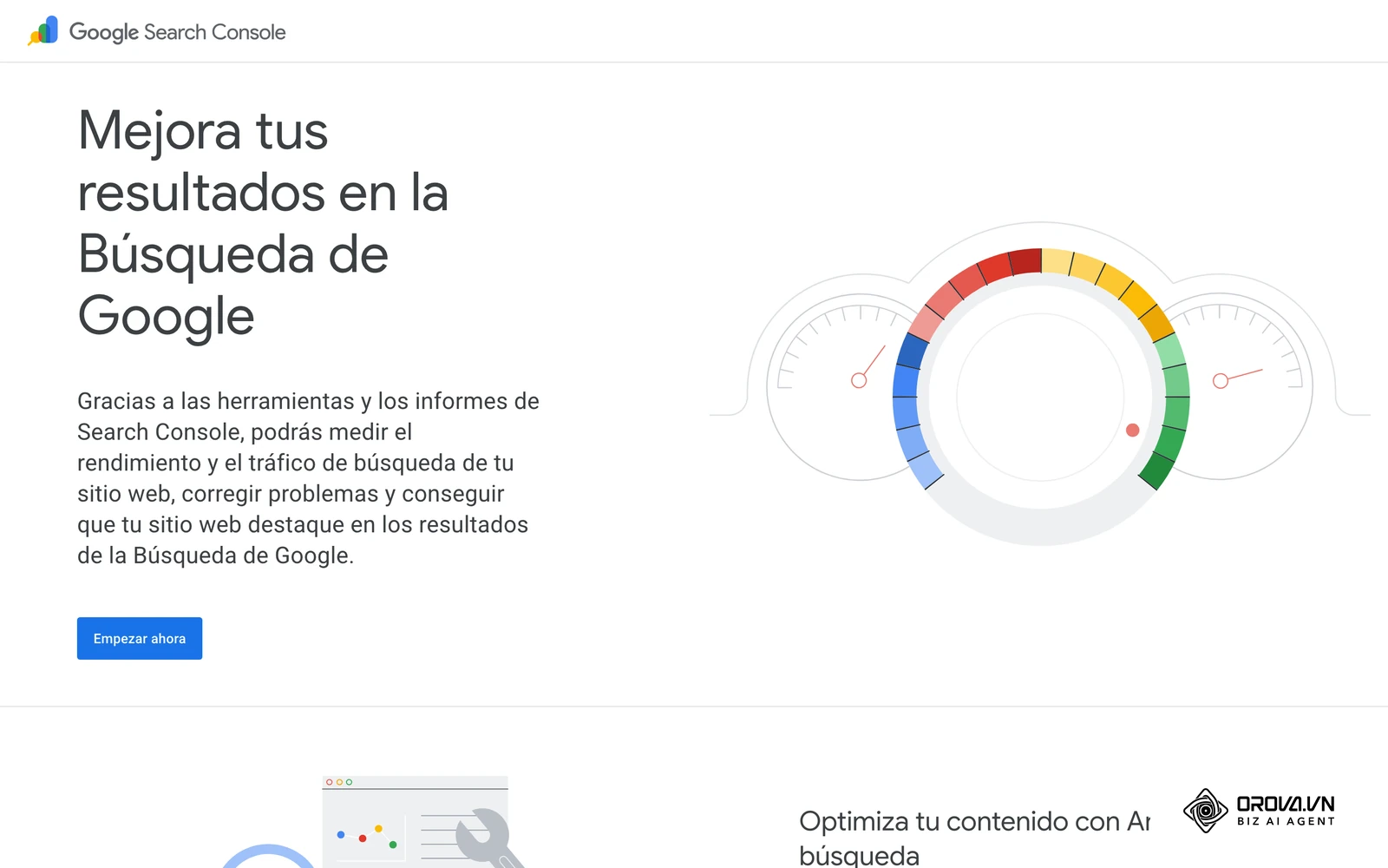 Search Console muestra el estado técnico real de un dominio y su visibilidad en búsquedas.