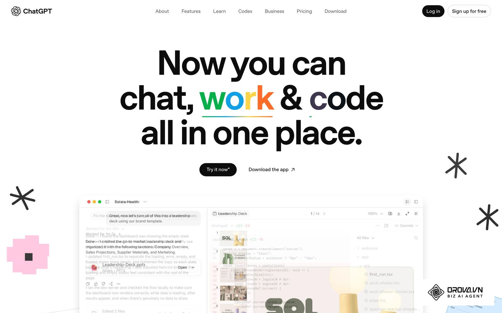 ទំព័រផលិតផល ChatGPT ផ្លូវការរបស់ OpenAI បង្ហាញចំណុចប្រទាក់ជជែកដែលអ្នកប្រើសម្រាប់ការងារ SEO