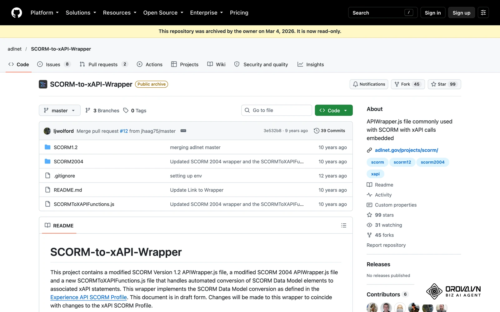 คลังโค้ด API Wrapper ของ ADL ที่ใช้สื่อสารระหว่างบทเรียนกับระบบปลายทาง