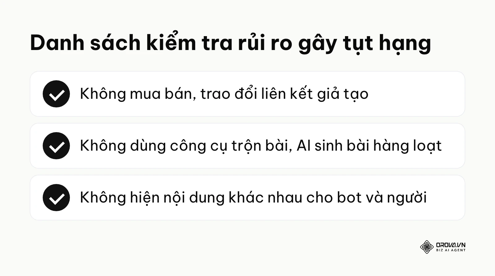 Danh sách tóm tắt các hành động nguy hiểm cần tránh để bảo vệ trang web