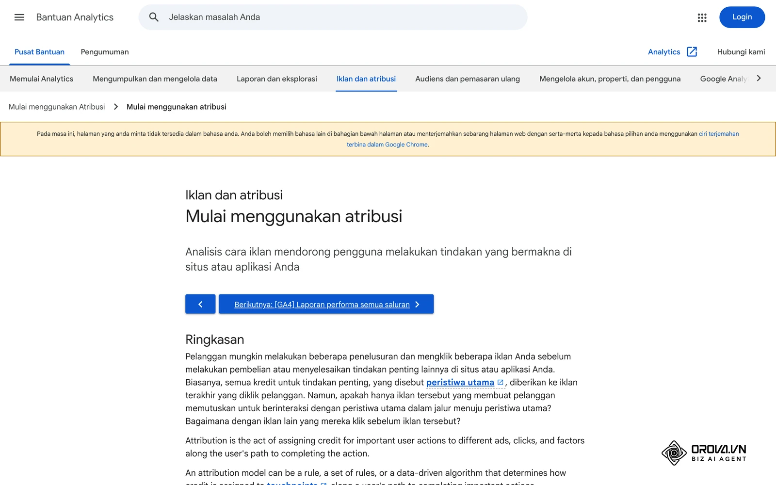 Bantuan Google Analytics: pengenalan kepada atribusi dalam GA4 (halaman ini belum tersedia dalam bahasa Melayu).