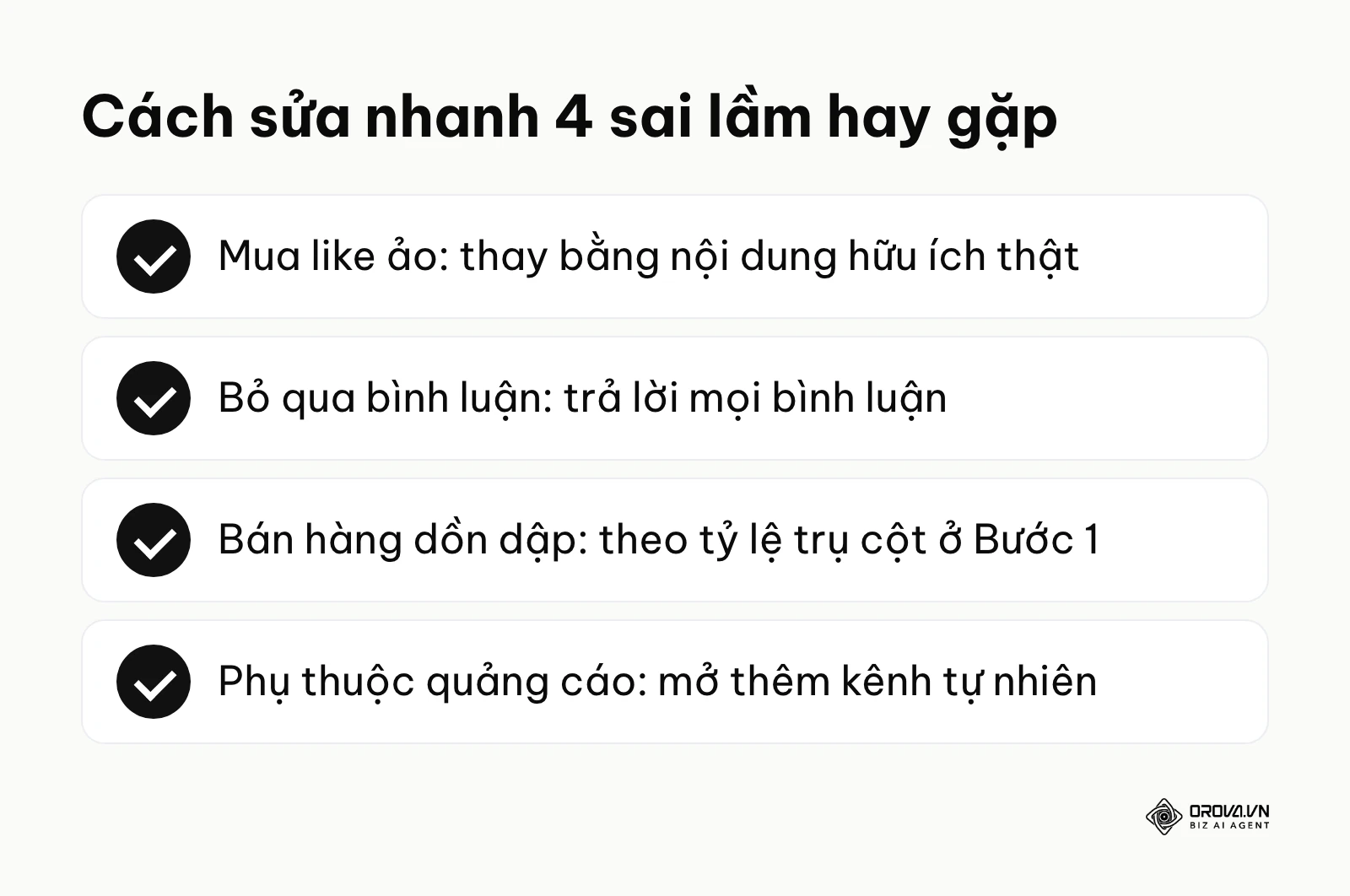 Cách sửa nhanh bốn sai lầm hay gặp khi quản lý trang FB