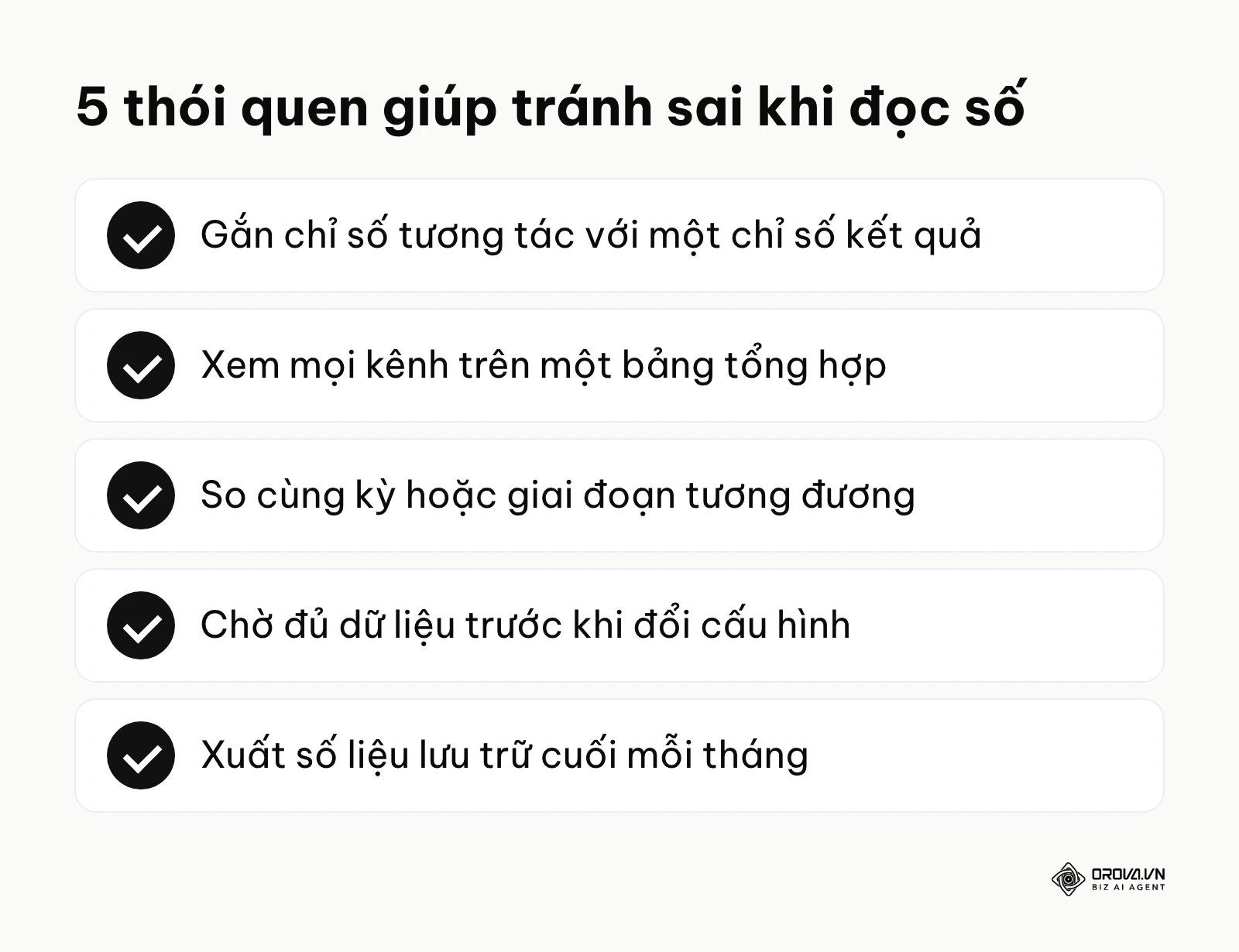 Năm thói quen tránh sai lầm khi phân tích marketing