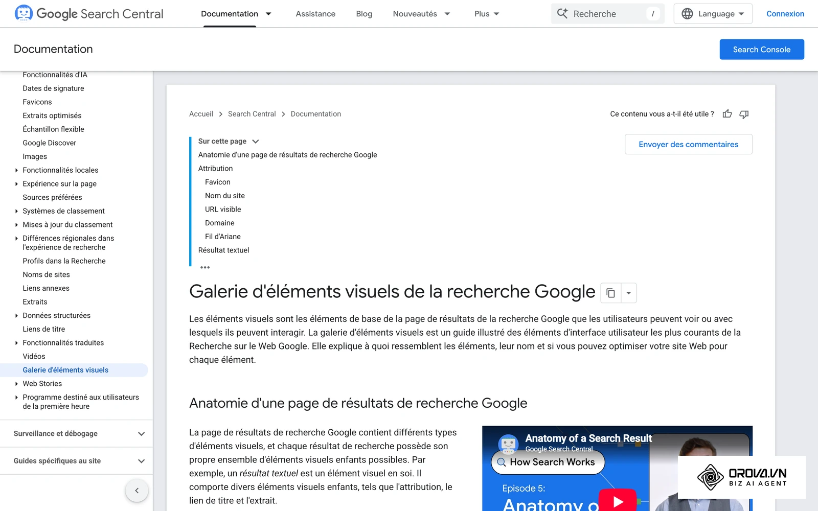 La galerie officielle des éléments visuels qui peuvent apparaître dans la SERP de Google.