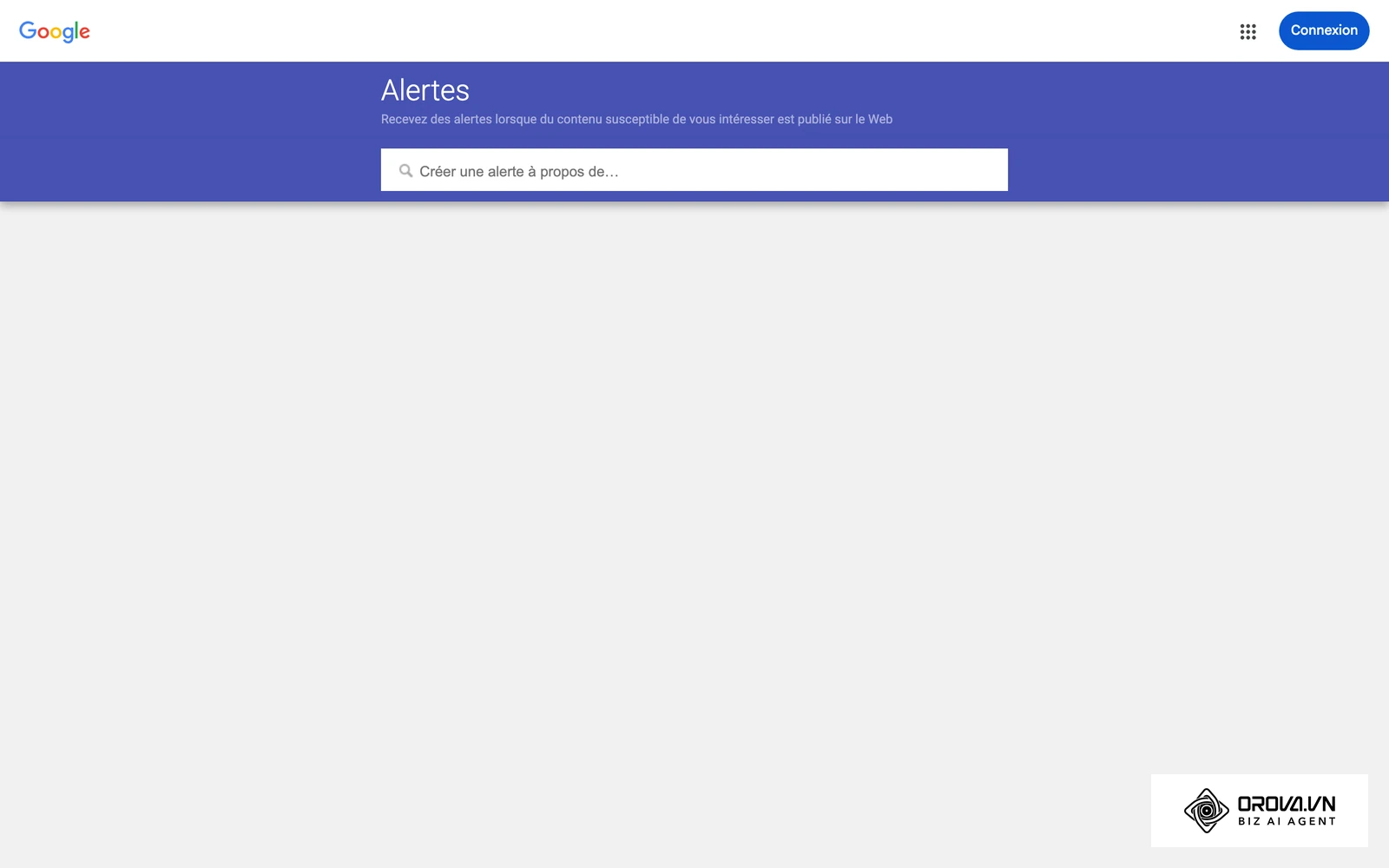 Google Alerts, point de départ gratuit pour surveiller les mentions d'une marque sur le web.