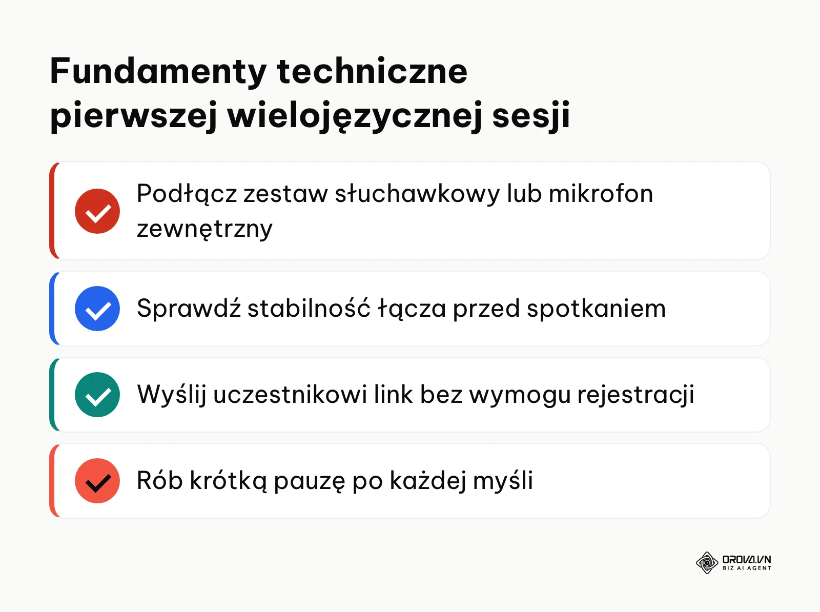 Lista kluczowych zaleceń technicznych przed rozpoczęciem pierwszej rozmowy z tłumaczem na żywo