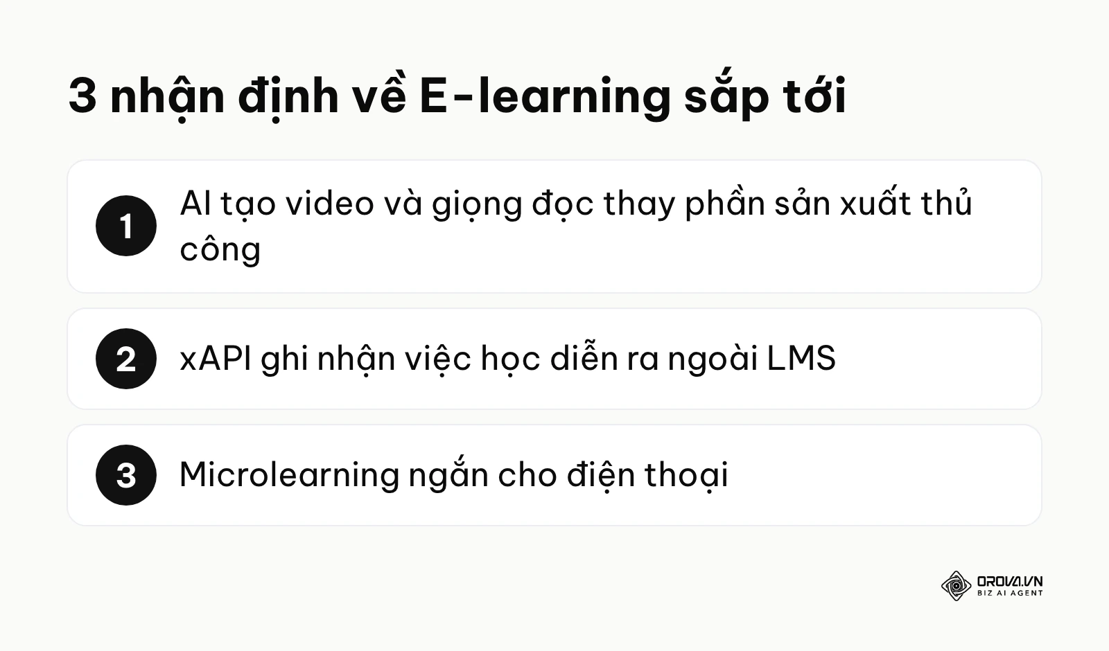 Tóm tắt ba nhận định của tác giả về xu hướng soạn bài giảng E-learning