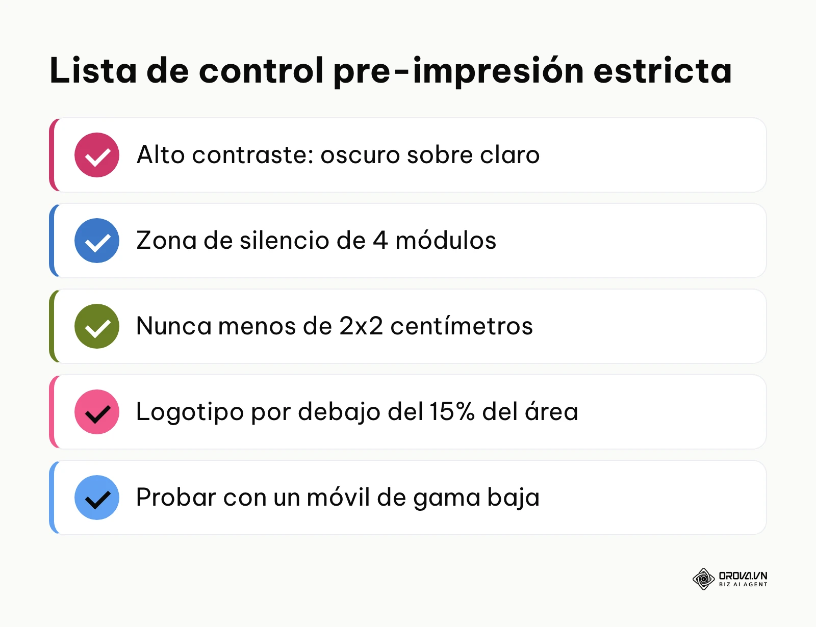 Checklist de cosas a revisar antes de enviar el diseño a la imprenta