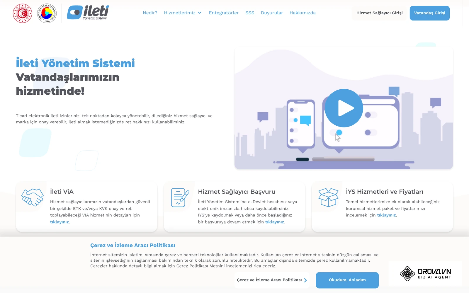 İleti Yönetim Sistemi (İYS) resmi sitesi: ticari elektronik ileti izinlerinin yönetildiği sistem
