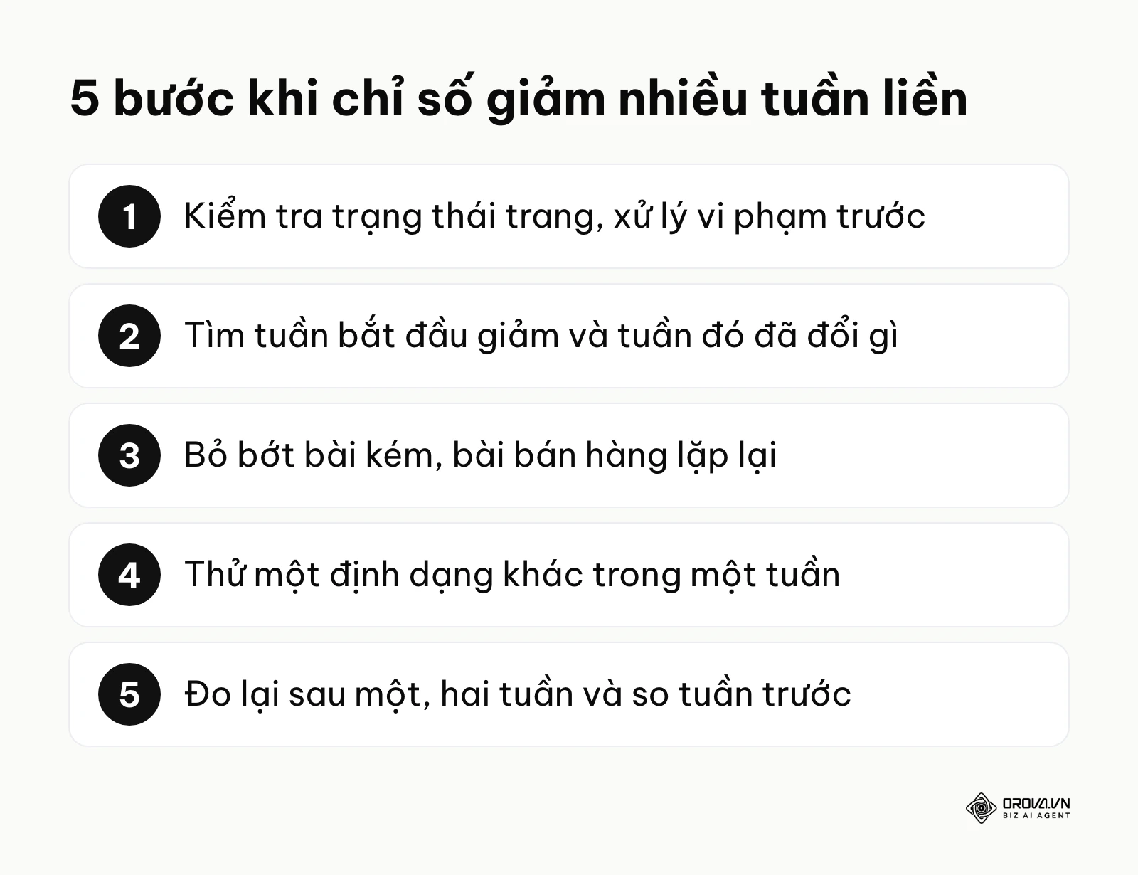 Năm bước xử lý khi chỉ số fanpage giảm nhiều tuần liền