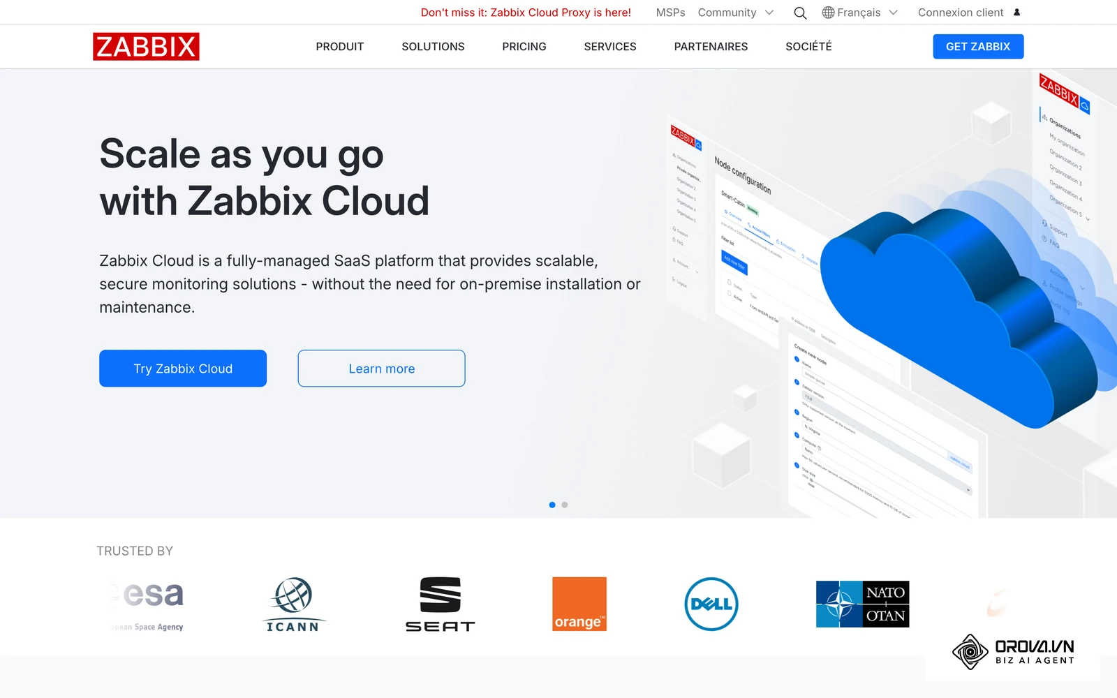 Zabbix, une solution open-source de supervision des infrastructures et des flux réseau.
