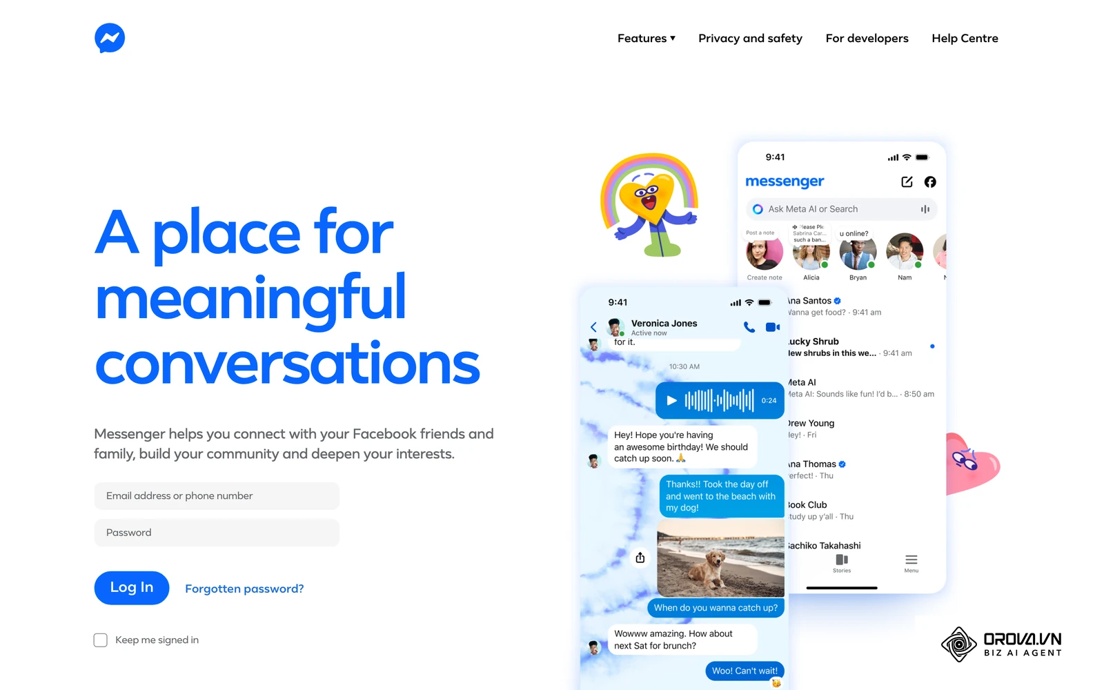 Messenger, the app where Click-to-Messenger ads open the conversation with your Page.