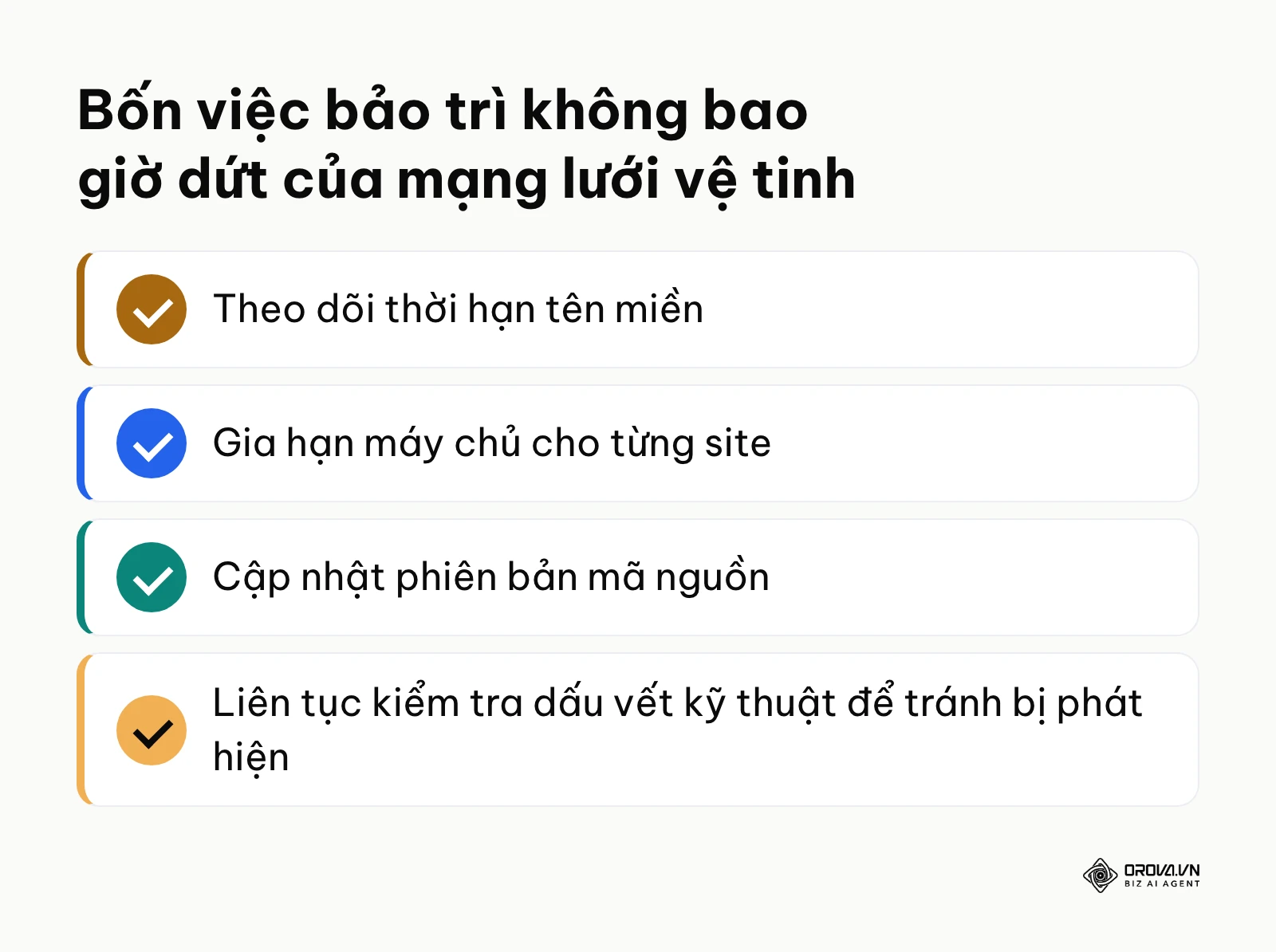 Bốn việc bảo trì định kỳ khi vận hành mạng lưới PBN
