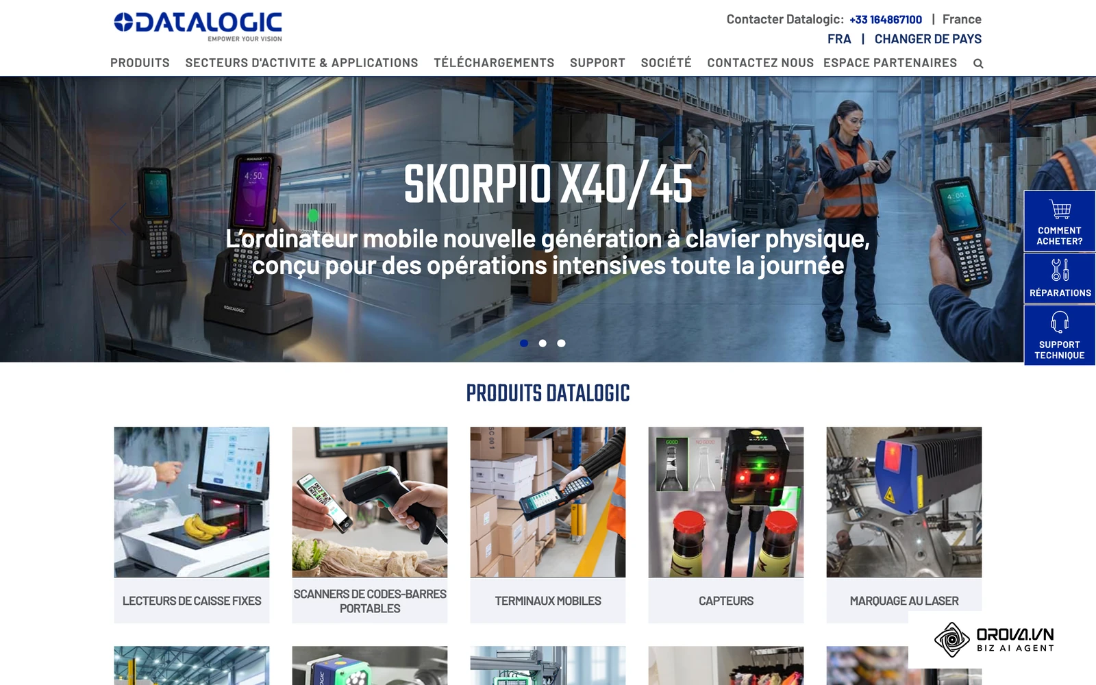 Site officiel de Datalogic, fabricant de lecteurs de codes-barres laser et imageurs 2D.