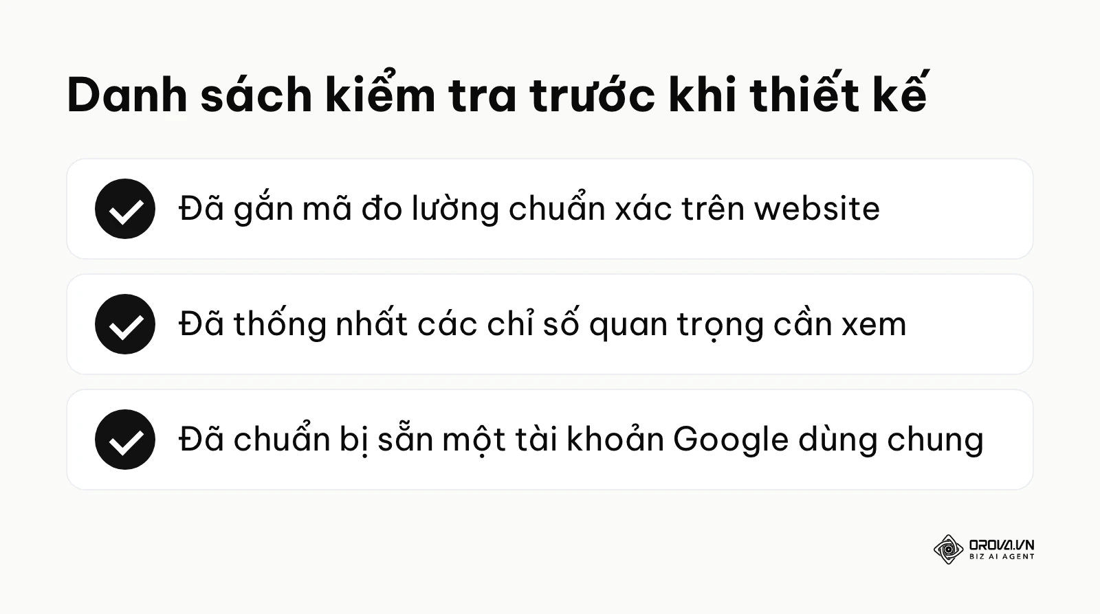 Danh sách các việc cần hoàn thành trước khi thiết kế bảng điều khiển