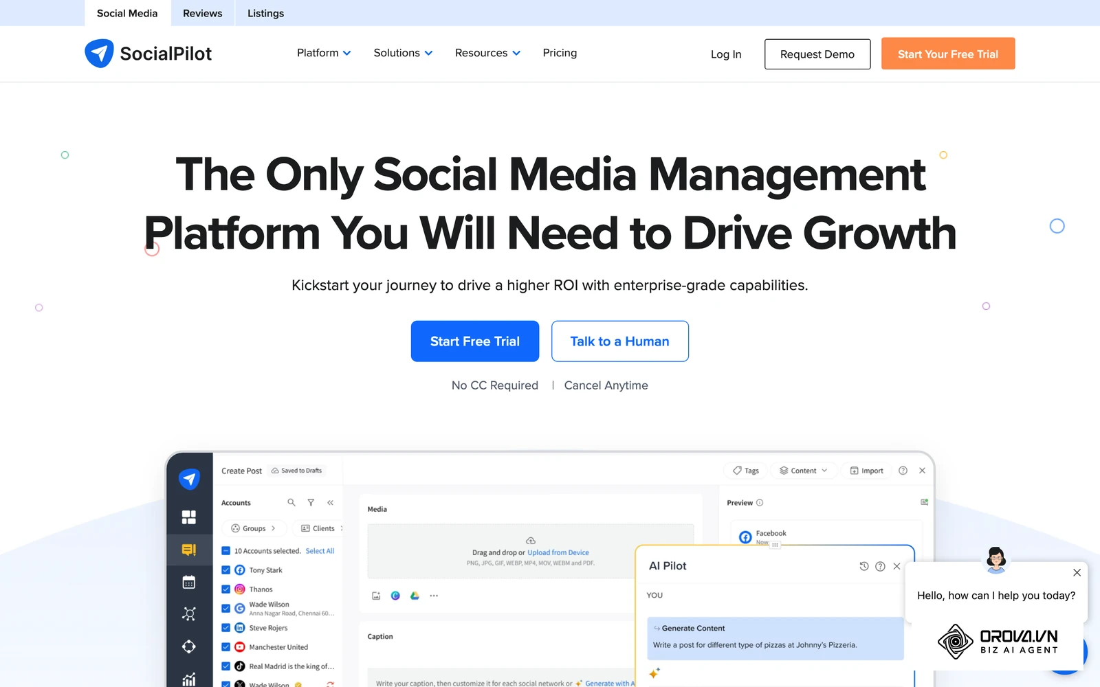 SocialPilot thường được Agency vừa và nhỏ cân nhắc nhờ tính năng lên lịch hàng loạt.