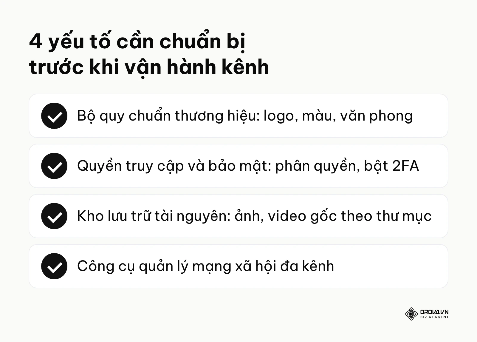 Danh sách các yếu tố cần chuẩn bị để quản lý mạng xã hội hiệu quả