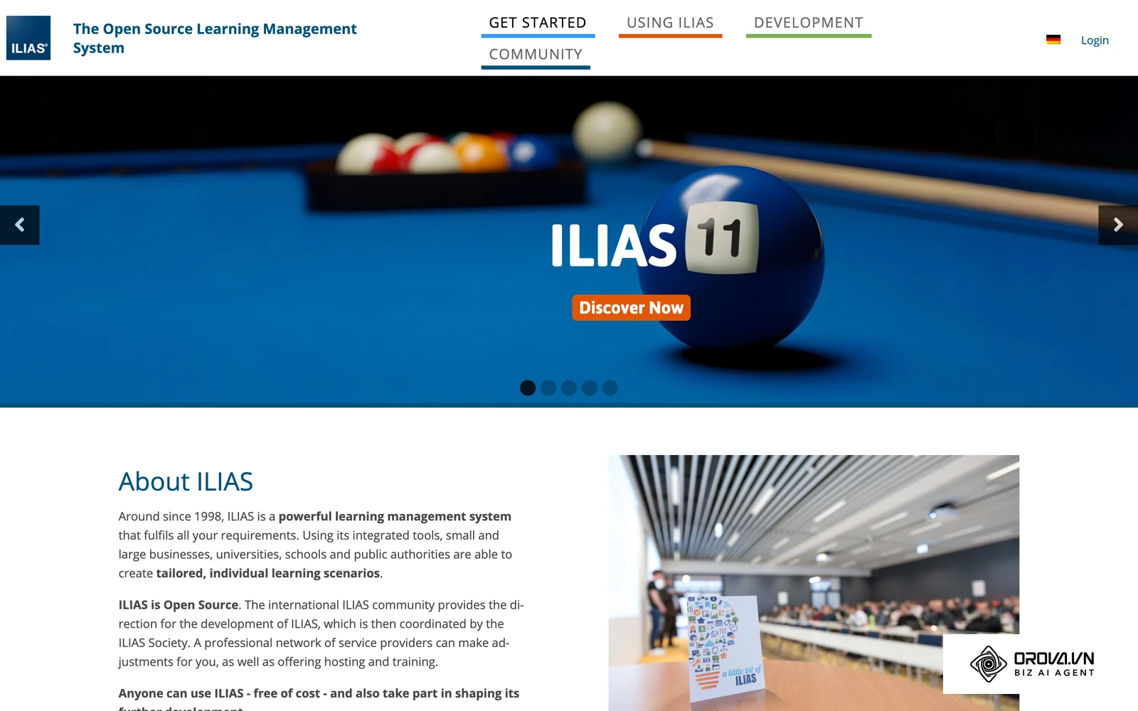 ទំព័រដើមរបស់ ILIAS ដែលជា LMS កូដបើកចំហ៖ មុនពេលផ្ទេរទិន្នន័យ សូមពិនិត្យថាប្រព័ន្ធគោលដៅគាំទ្រទម្រង់មេរៀនចាស់របស់អ្នក។