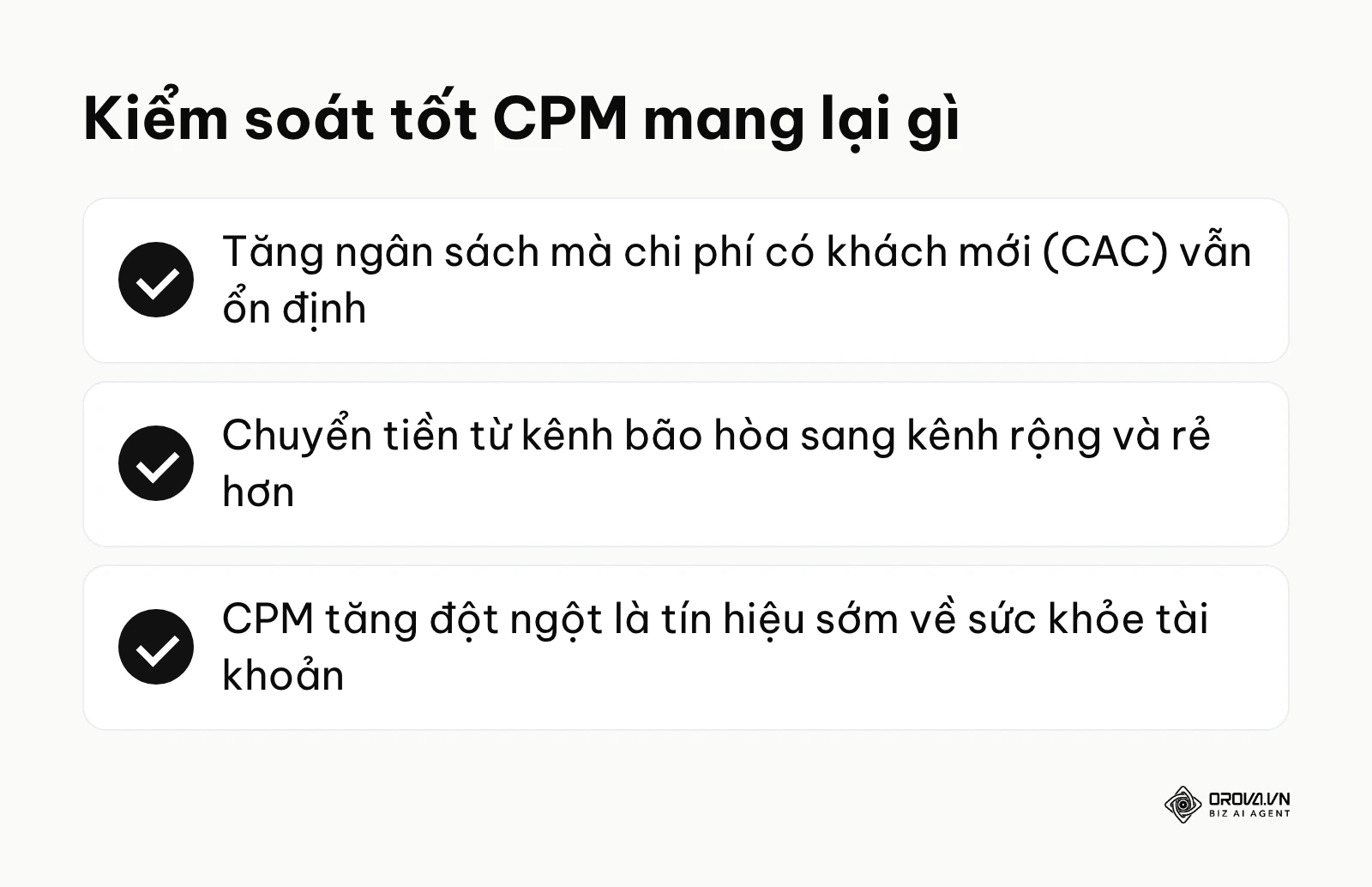 Ba lợi ích của việc kiểm soát CPM cho doanh nghiệp và người chạy quảng cáo