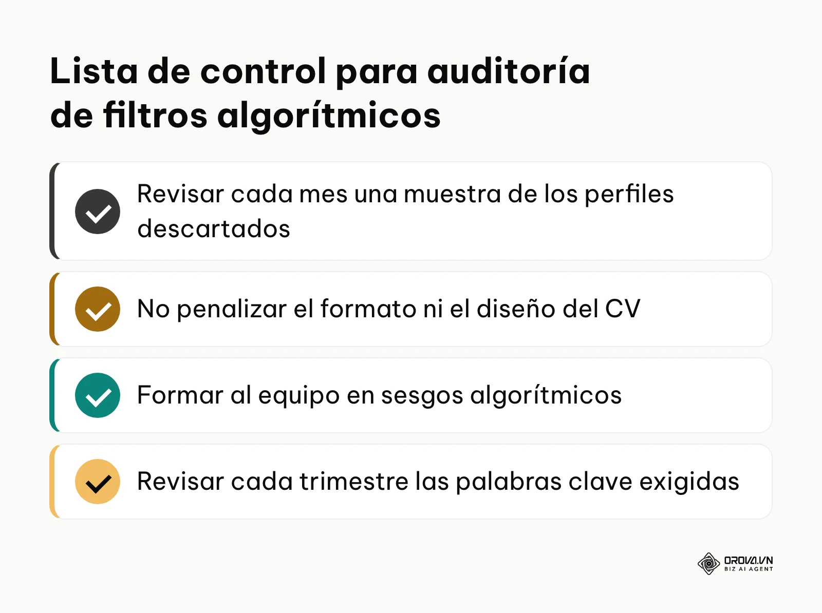Lista de tareas críticas para evitar riesgos legales u operativos al usar inteligencia artificial