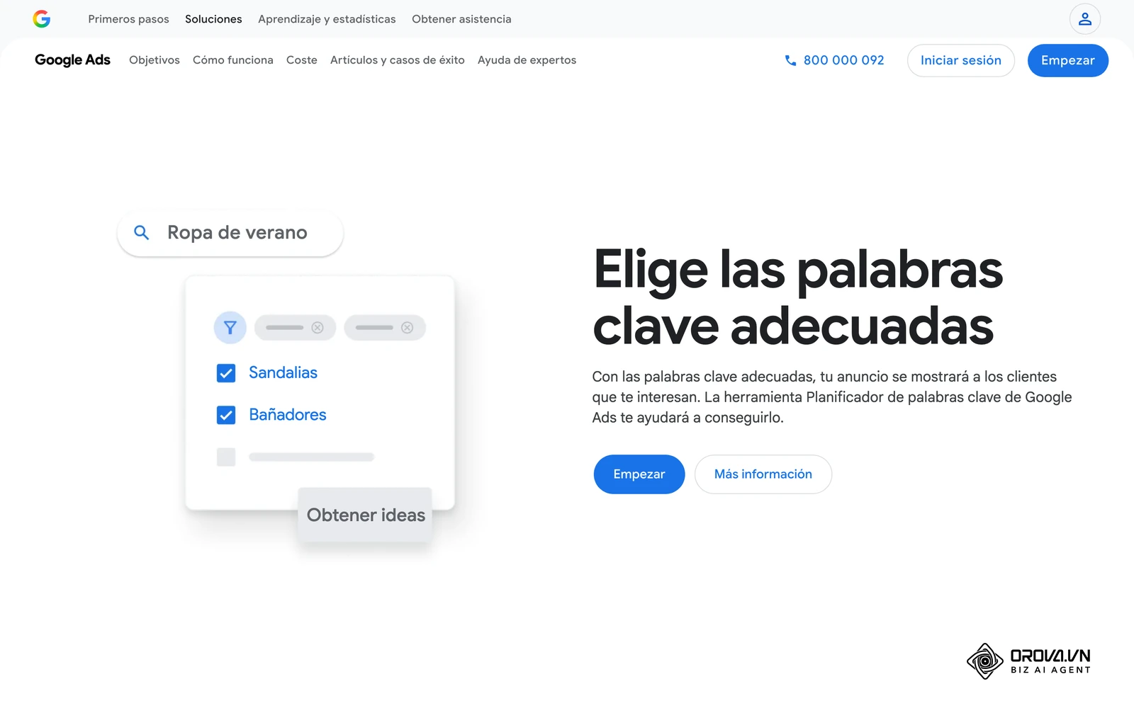 Determina el Costo por Clic (CPC) promedio para esos términos en Google Ads.