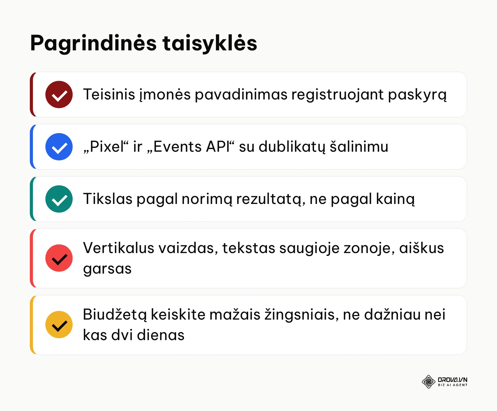 Penkios pagrindinės TikTok reklamos taisyklės