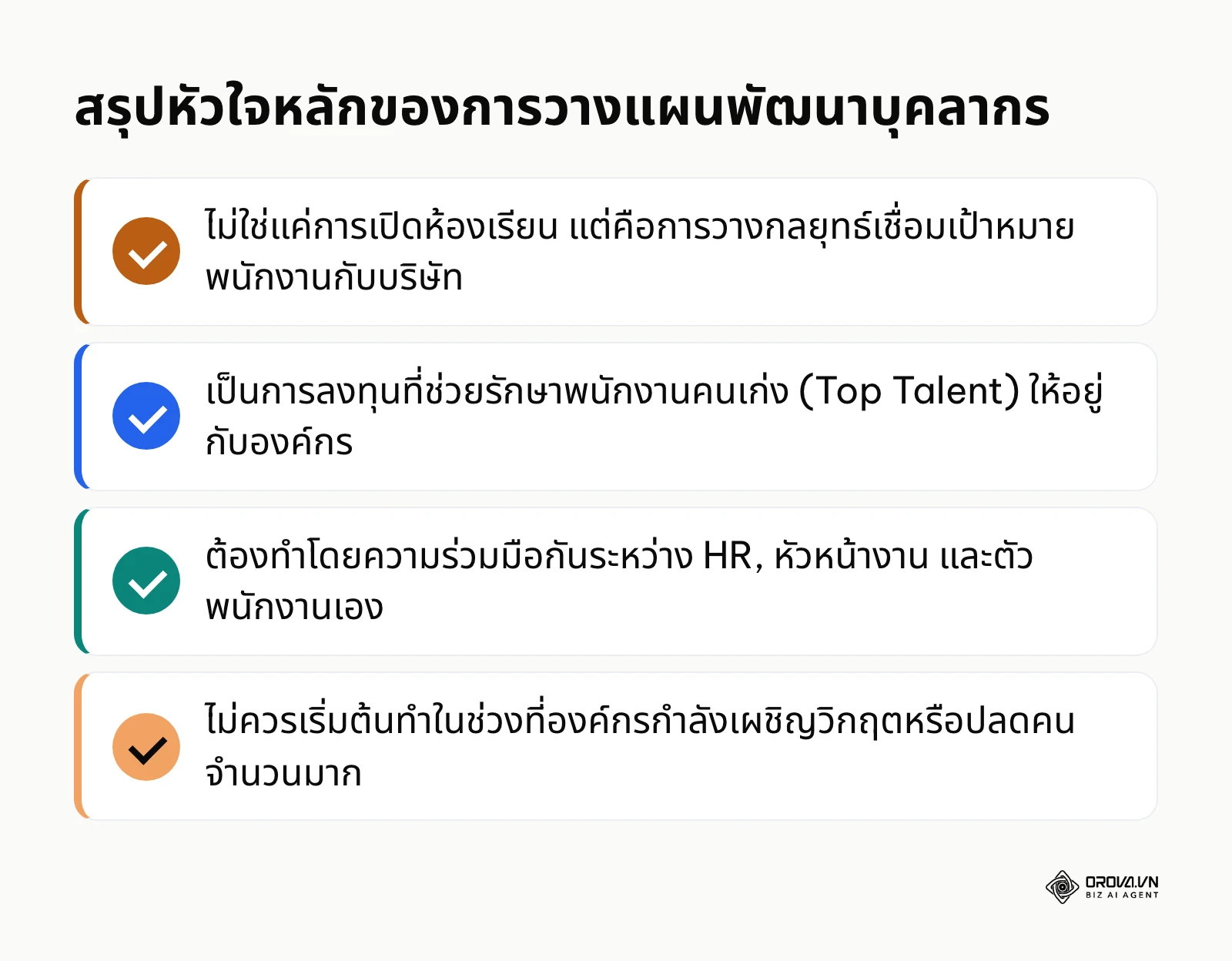 รายการสรุปความหมายและความสำคัญของการวางแผนพัฒนาบุคลากร