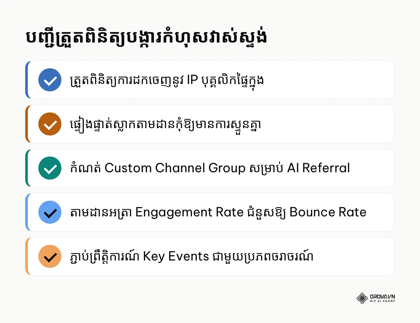 បញ្ជីត្រួតពិនិត្យចំណុចសំខាន់ដើម្បីជៀសវាងកំហុសវាស់ស្ទង់ទិន្នន័យ