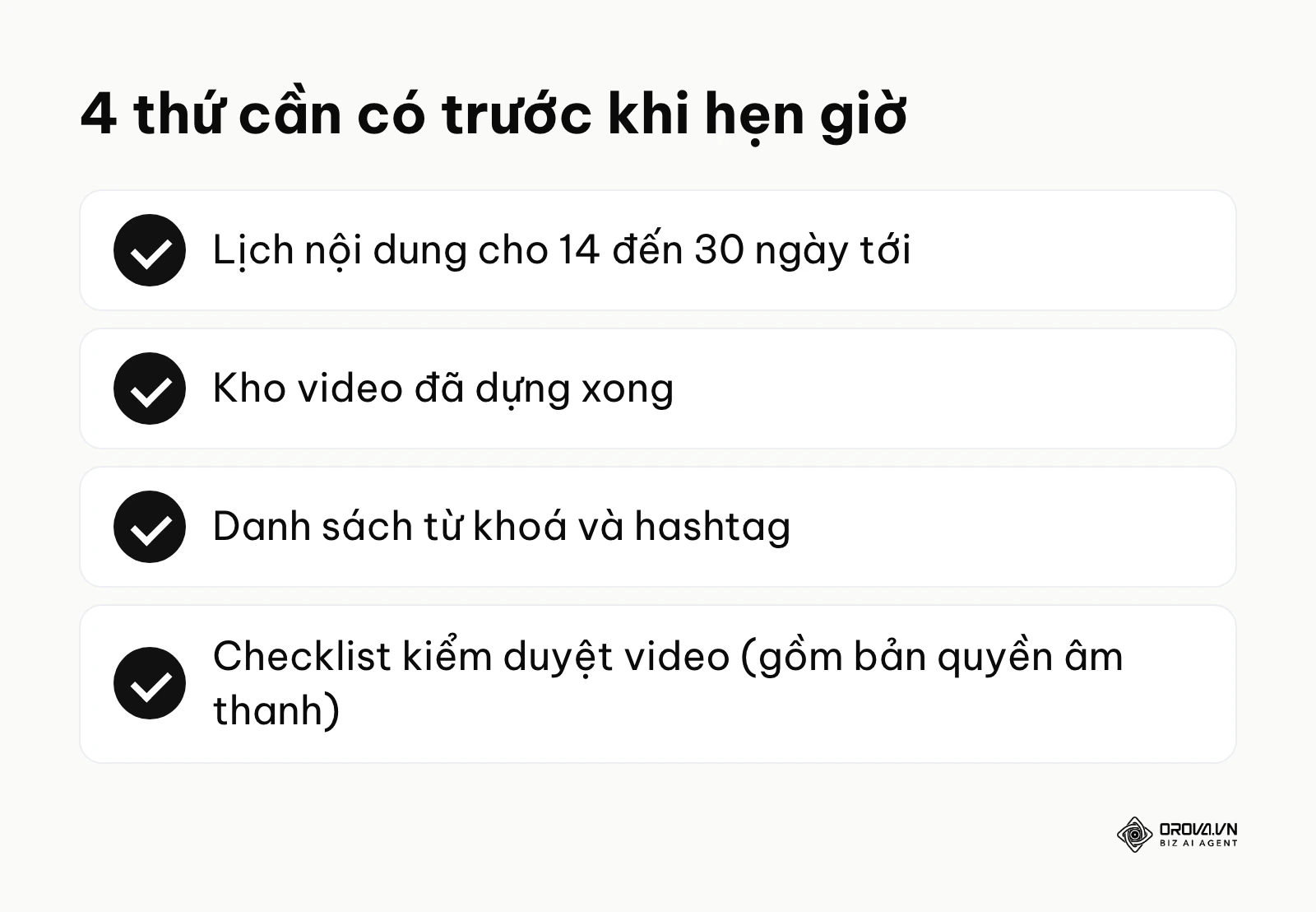 Danh sách 4 thứ cần chuẩn bị trước khi đăng bài TikTok tự động