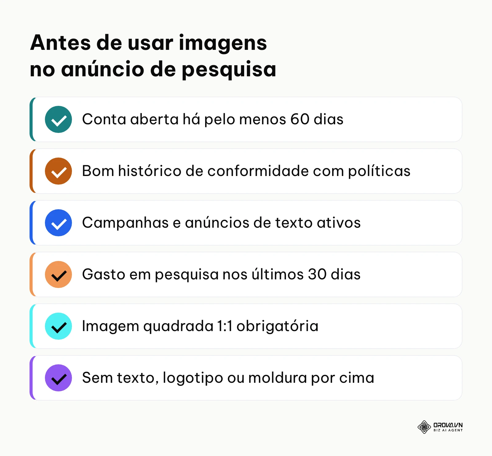 Requisitos da conta e das fotos para usar recursos de imagem em anúncios de pesquisa do Google
