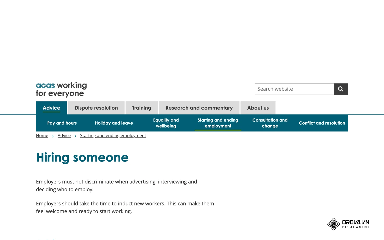 Official UK guidance from Acas on hiring someone covers the checks and paperwork an HR administrator usually runs.