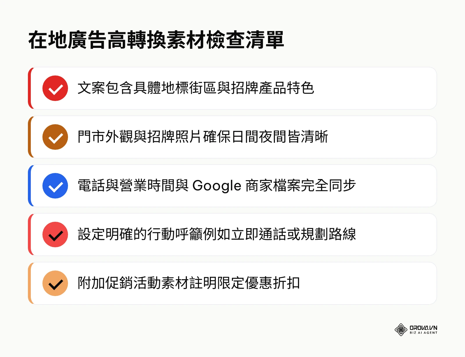 製作在地廣告素材時必備的高轉換元素清單