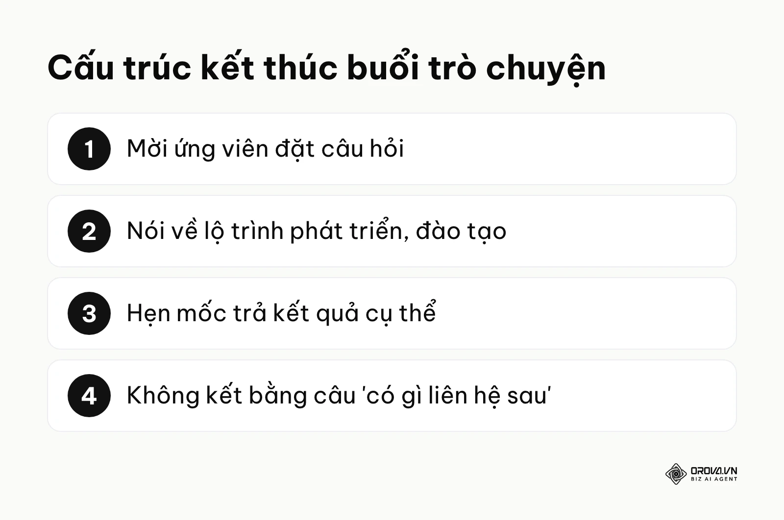 4 bước để kết thúc phiên phỏng vấn chuyên nghiệp