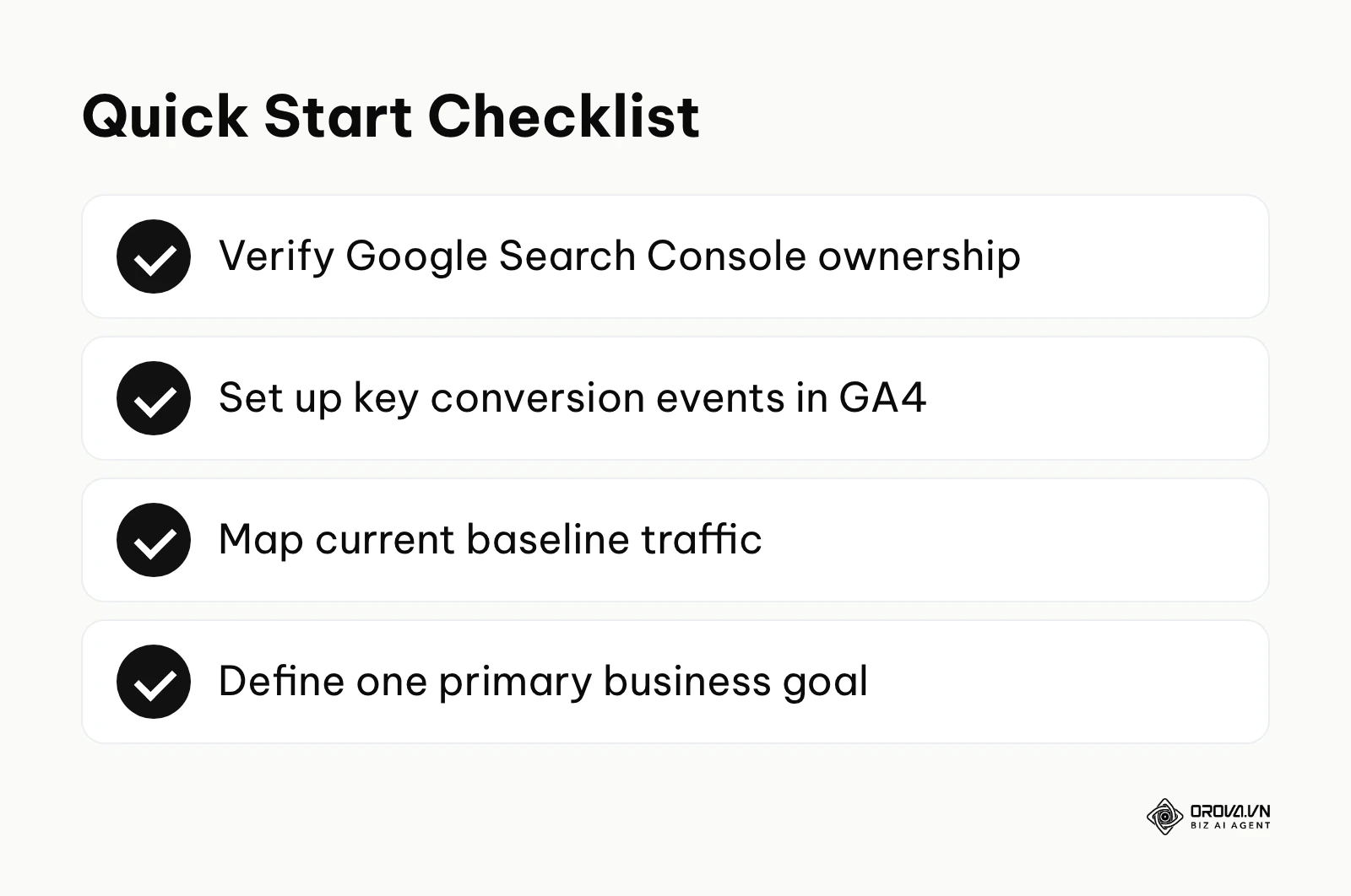 A quick checklist to get started with measurement