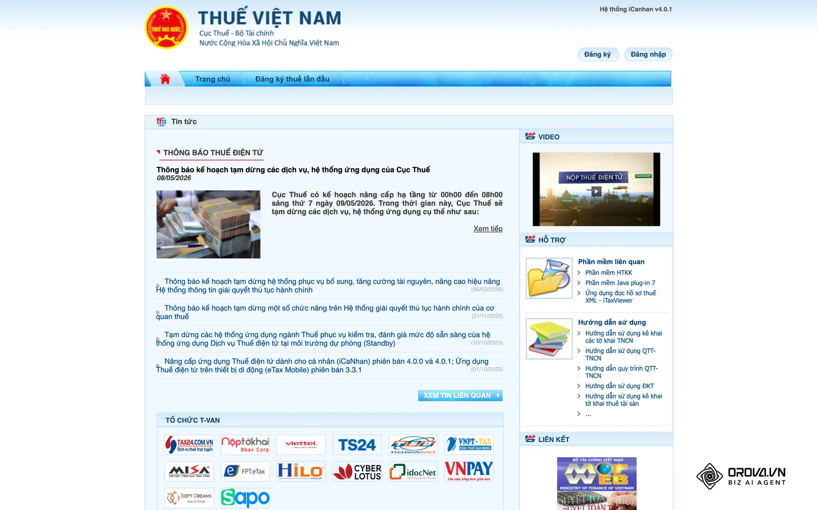 Cổng thuế điện tử dành cho cá nhân của Cục Thuế, liên quan tới phần thuế thu nhập cá nhân mà người làm C&B phải nắm.
