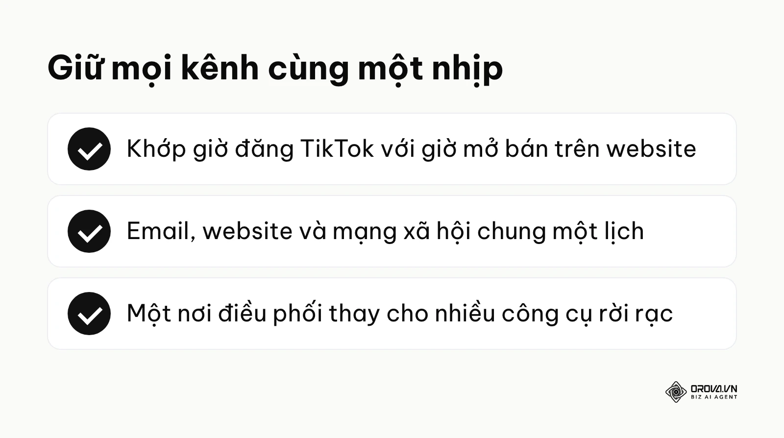 Nguyên tắc đồng bộ lịch đăng TikTok với các kênh khác