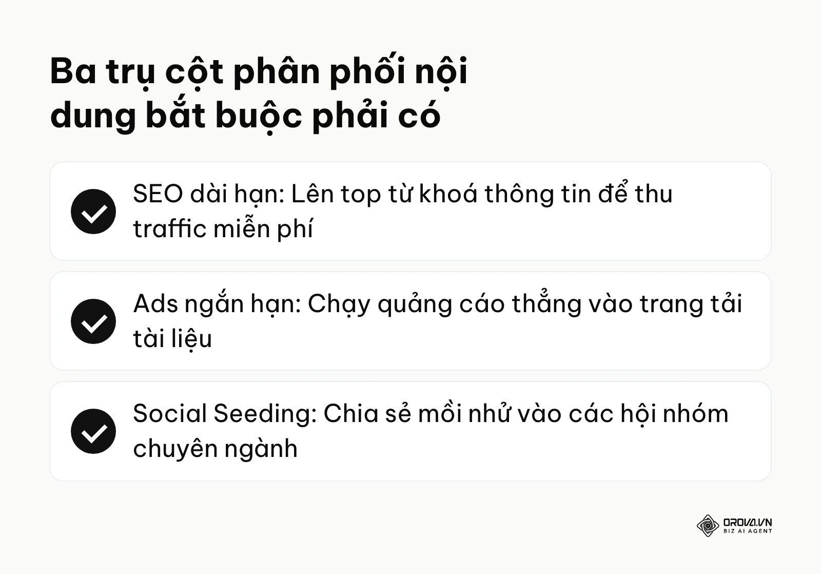 Danh sách kiểm tra các kênh phân phối bài viết thu hút khách hàng tiềm năng
