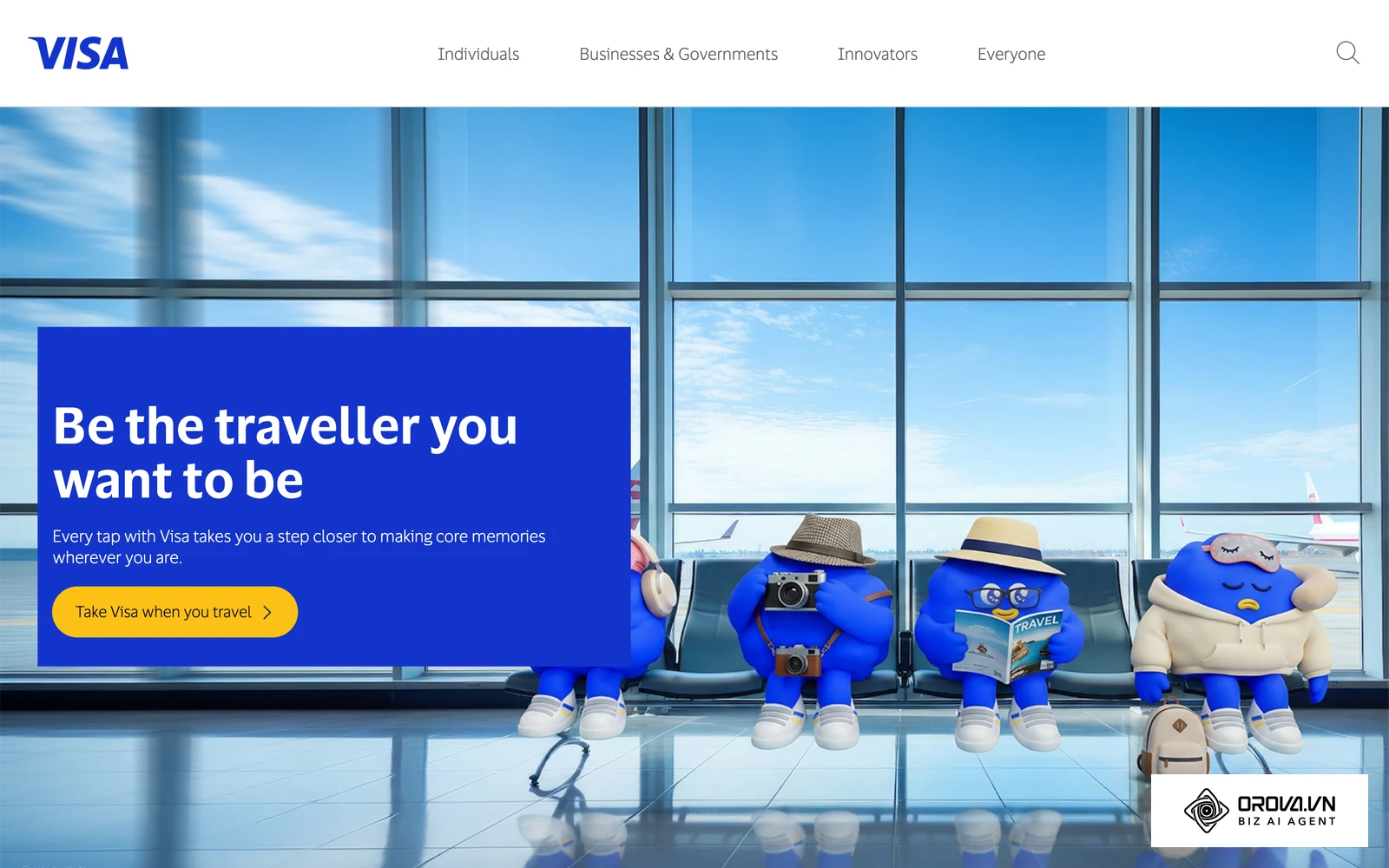 គេហទំព័រ Visa កម្ពុជា ដែលជាប្រភេទកាតដែលហាងជាច្រើនប្រើសម្រាប់ទូទាត់ការផ្សាយពាណិជ្ជកម្ម។