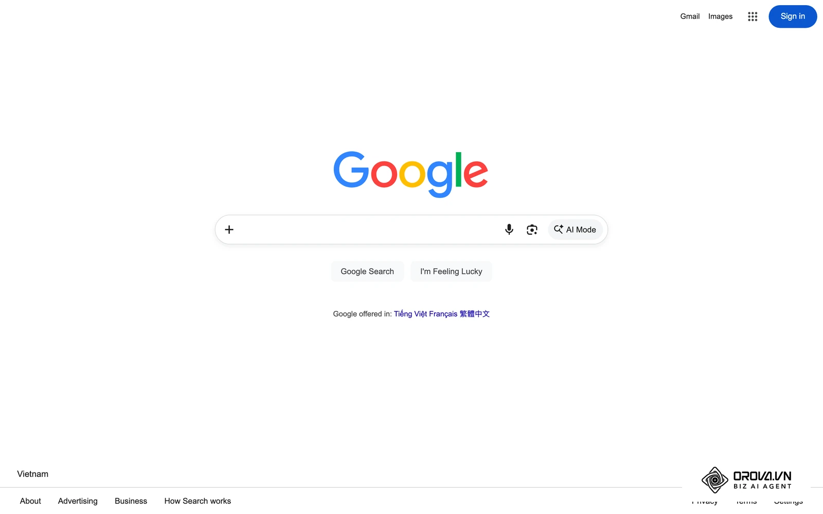 Google Search remains the main entry point, now with AI-generated answers alongside the classic results.