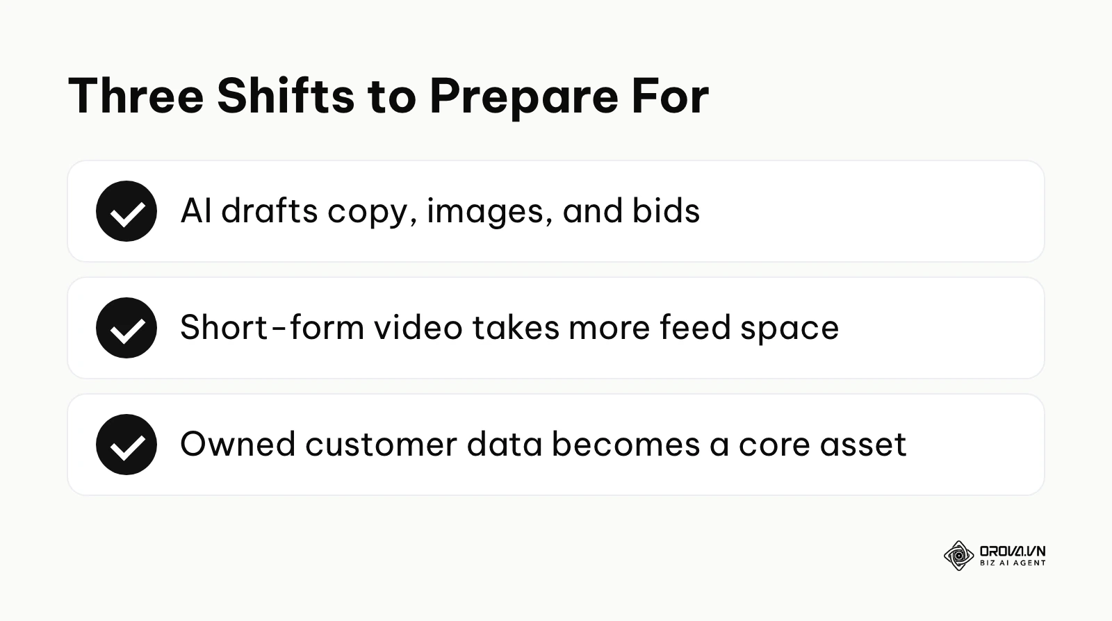 Three trends the author expects in Facebook advertising.