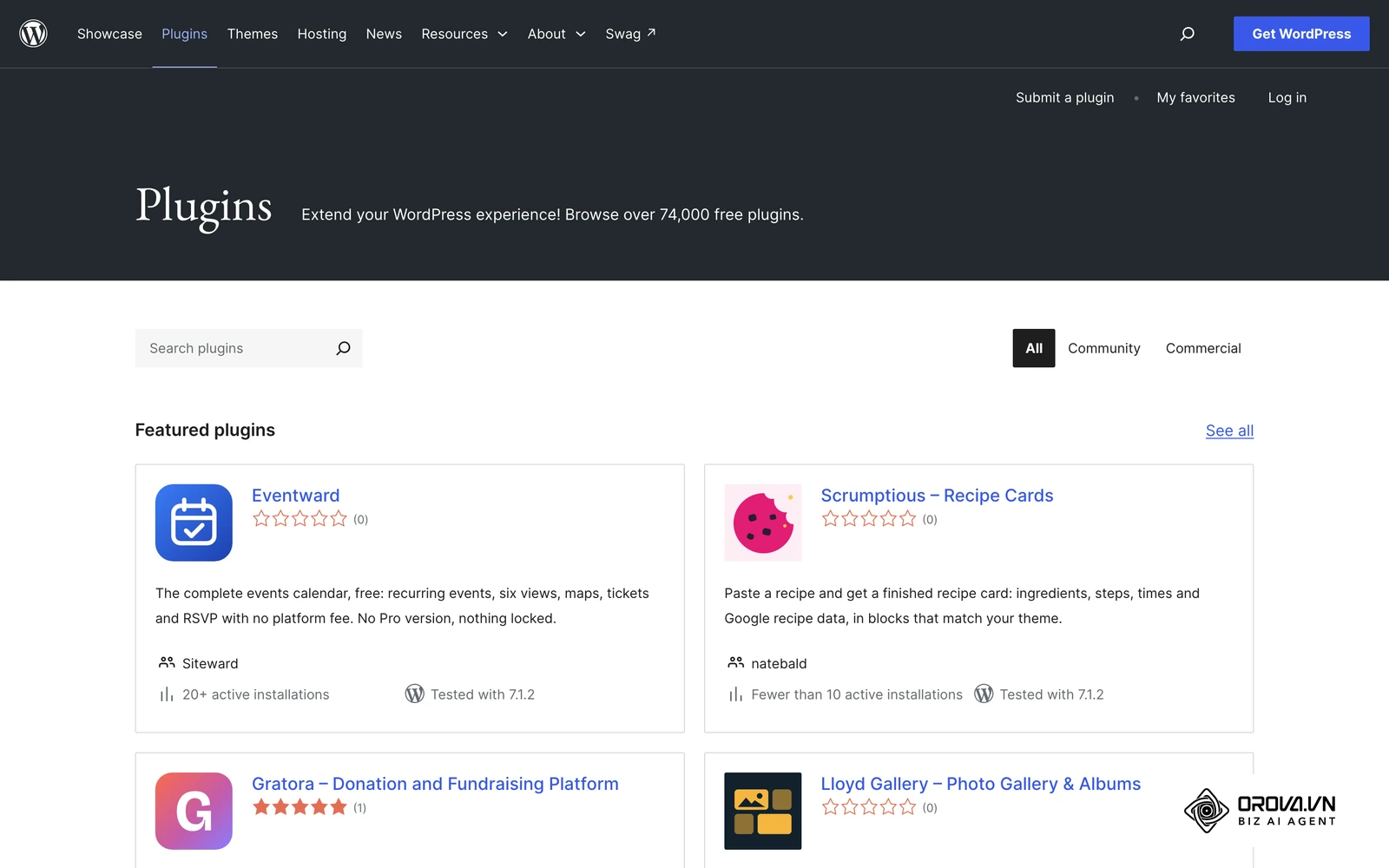 The official WordPress plugin directory, where most SEO plugins are published.