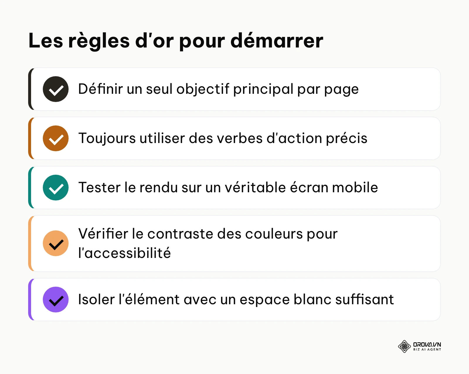 Liste des points de contrôle essentiels avant le lancement