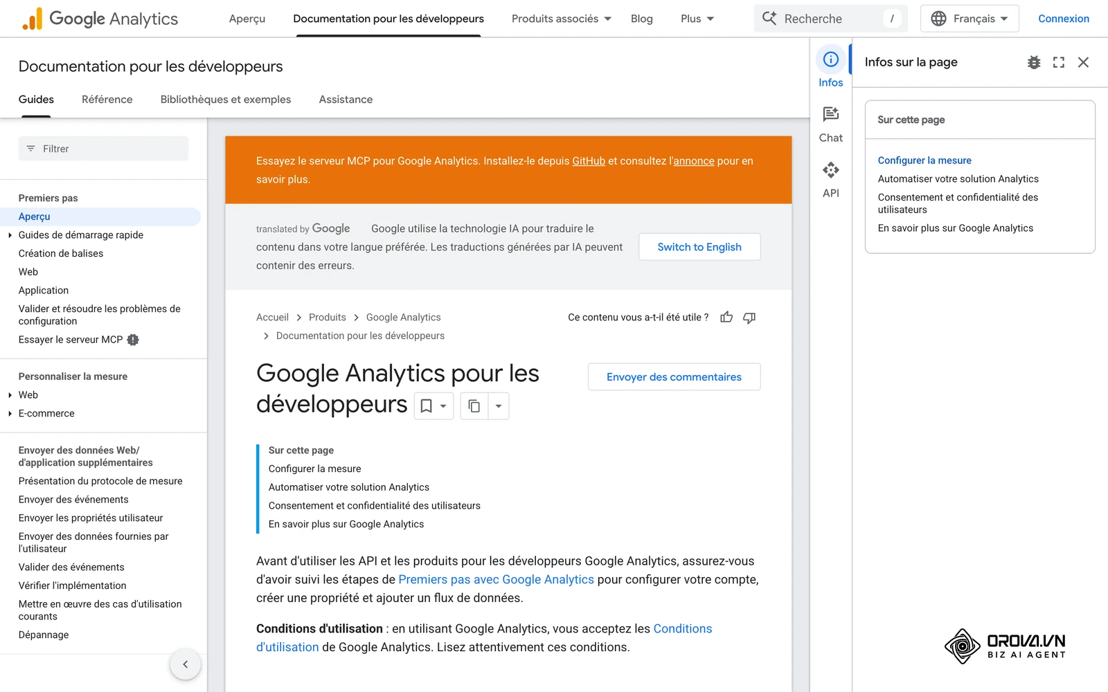 La documentation de Google Analytics détaille l'installation de la balise de base avant toute mesure avancée.