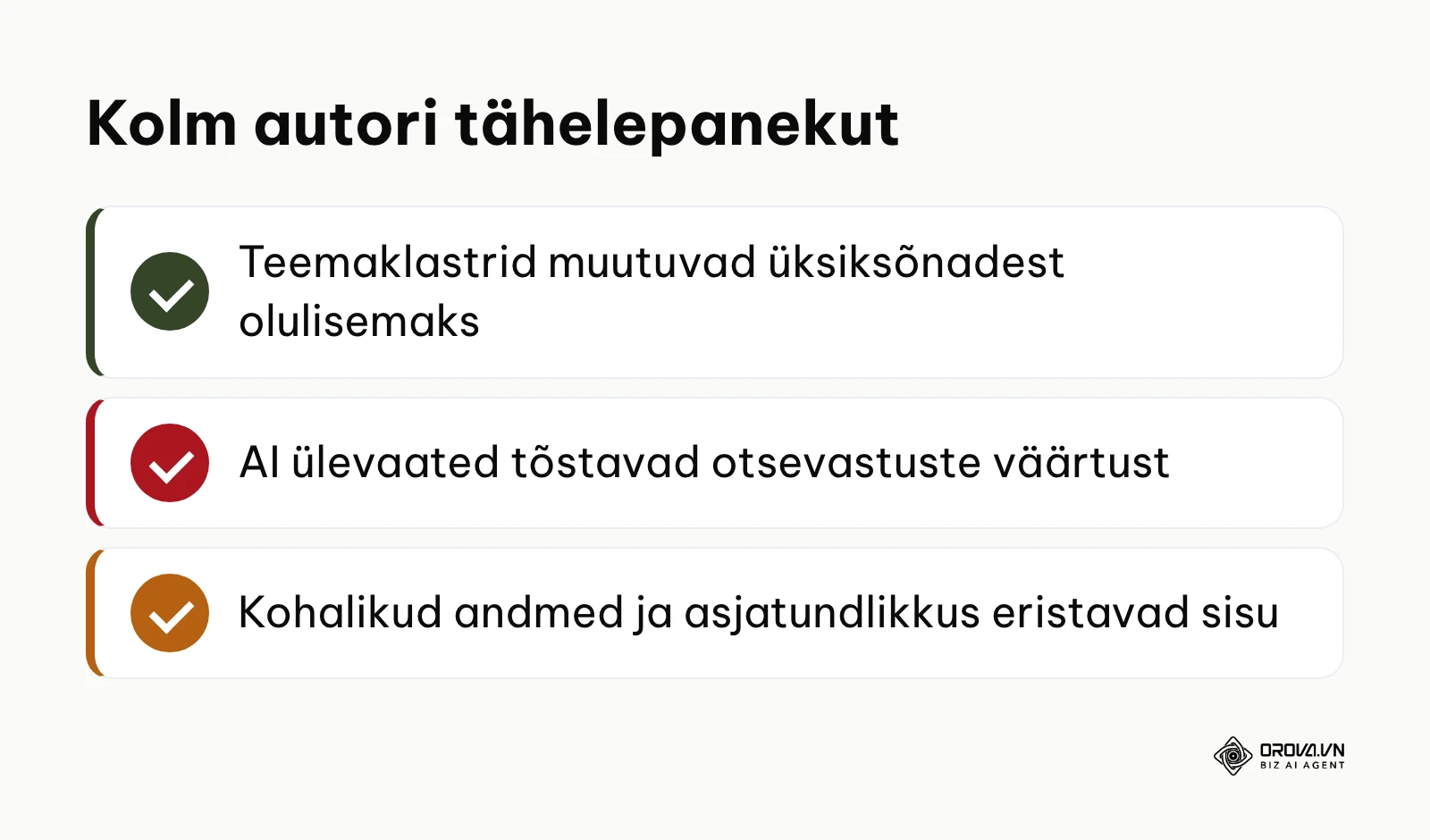Kolm autori tähelepanekut märksõnade uurimise muutumise kohta