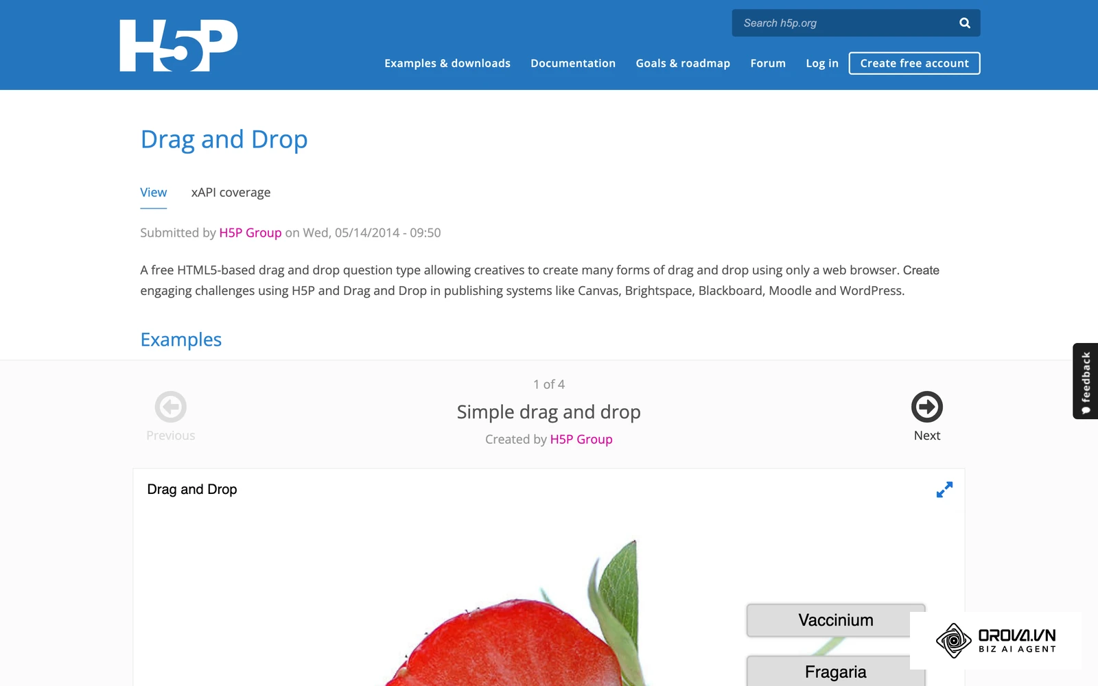 ตัวอย่างกิจกรรมลากวาง (Drag and Drop) จริงที่สร้างด้วย H5P