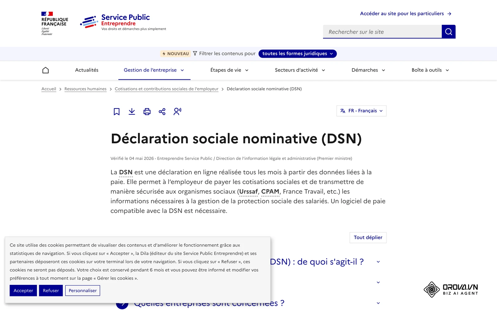 La DSN est la déclaration sociale mensuelle que tout logiciel de paie français doit produire.