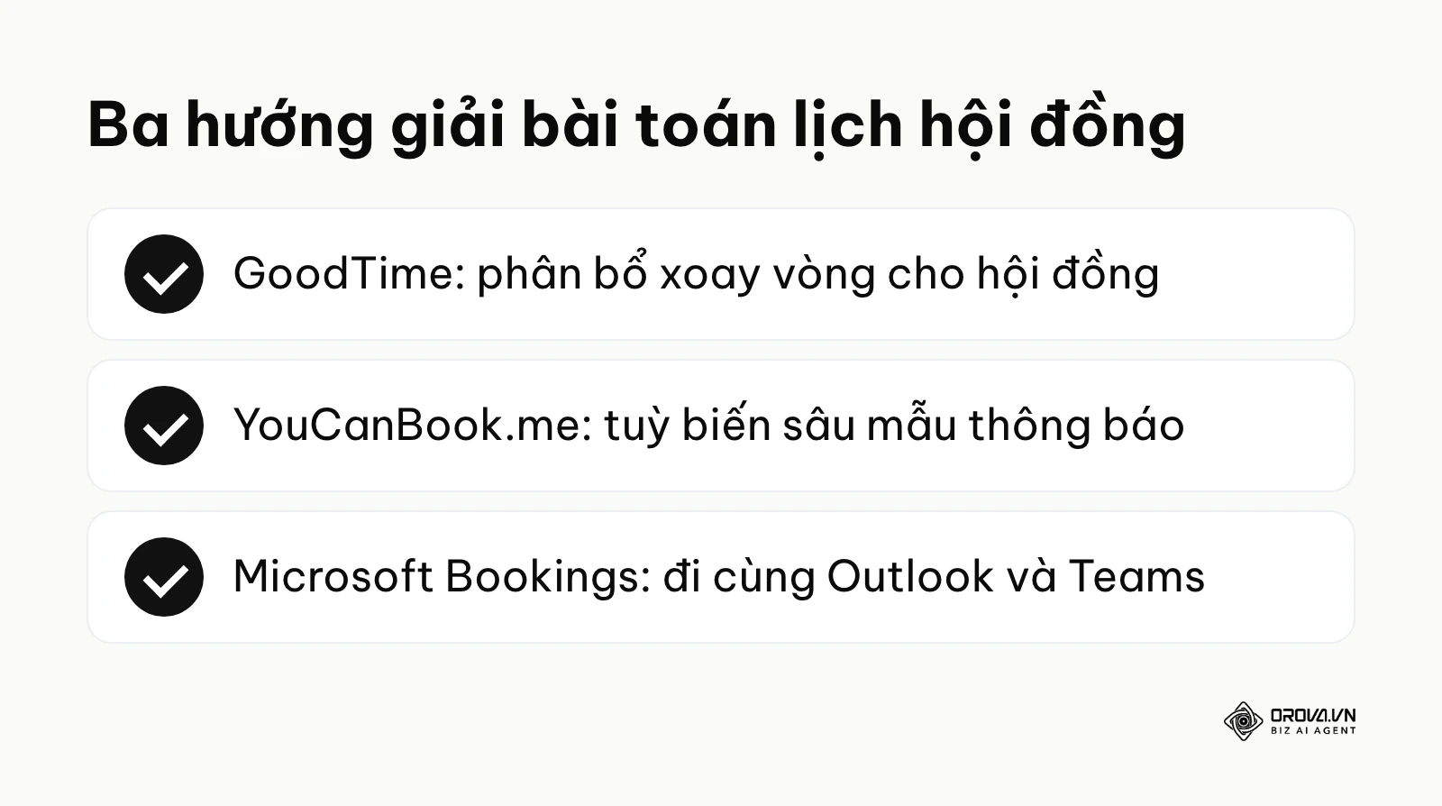 Ba công cụ nhóm 2 cho phỏng vấn hội đồng